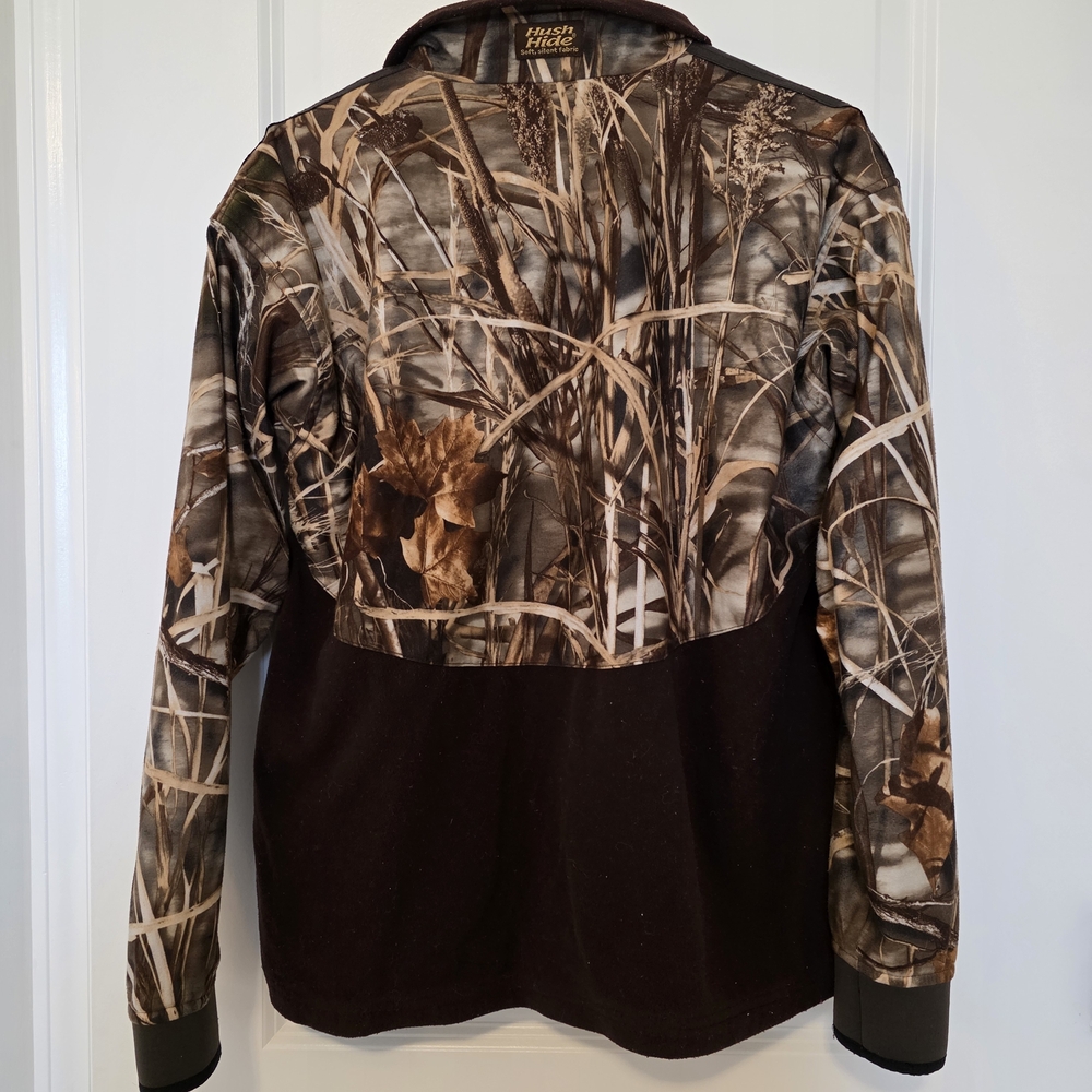 Gamehide Hush Hide Fleece Camouflage Quarter Zip Jacket Size XL - Picture 3 of 9